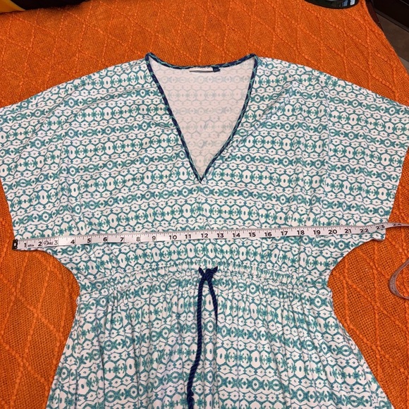 Cabana life Blue and White Patterned Midi Dress - Picture 6 of 10